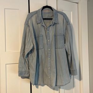 ASOS Denim Long Sleeve Shirt Size UK 26 (USA22)